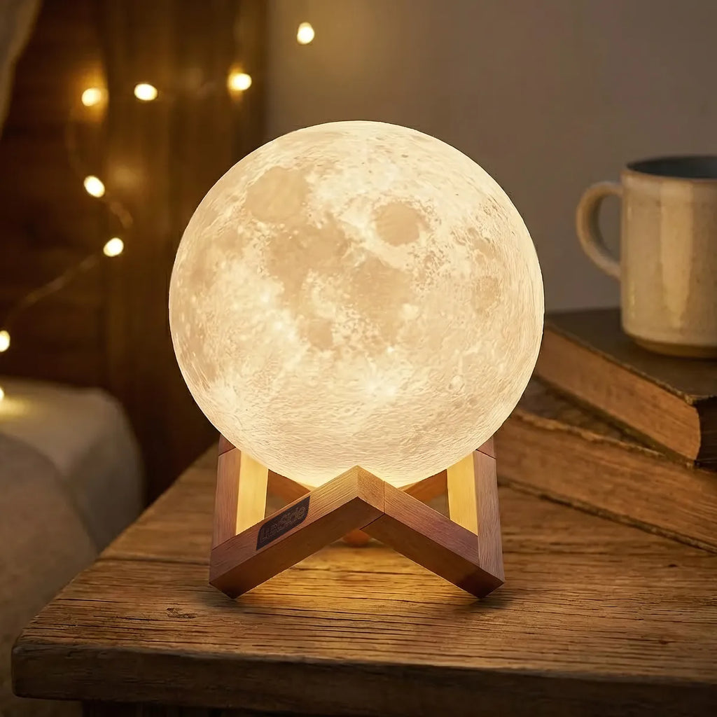 🌙 Lampă Lunară 3D LED Reîncărcabilă cu Telecomandă