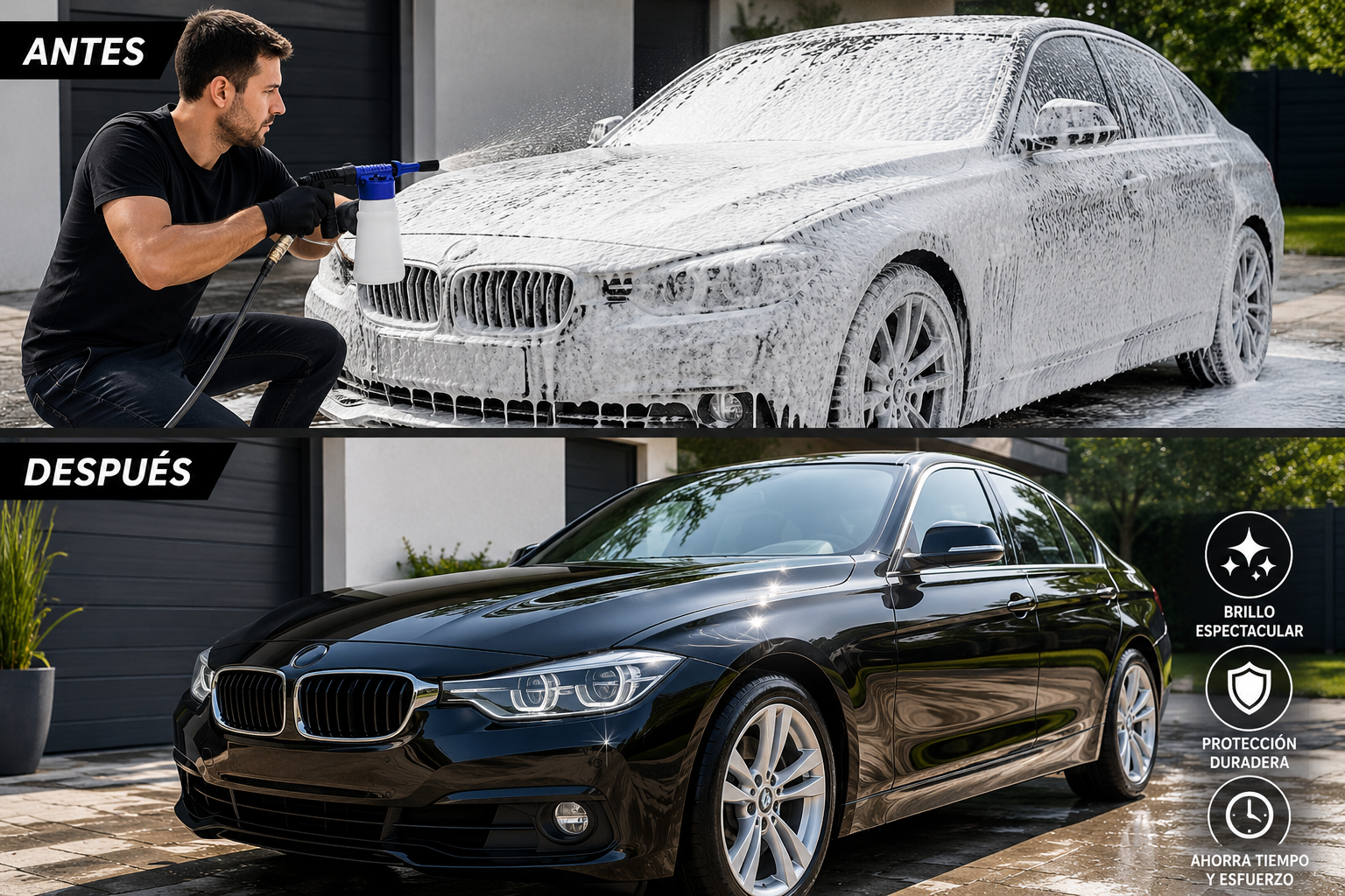 🚗 FoamJet Pro™ – Pistol Profesional de Spumă sub Presiune ⭐