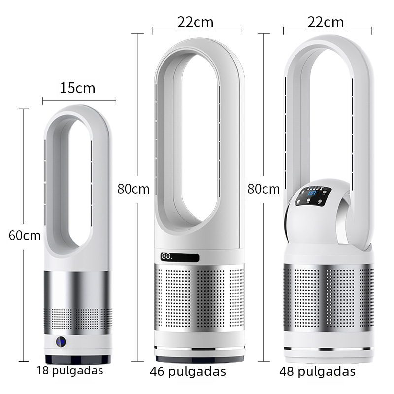 Leafless Fan and Heater with Air Purification Function