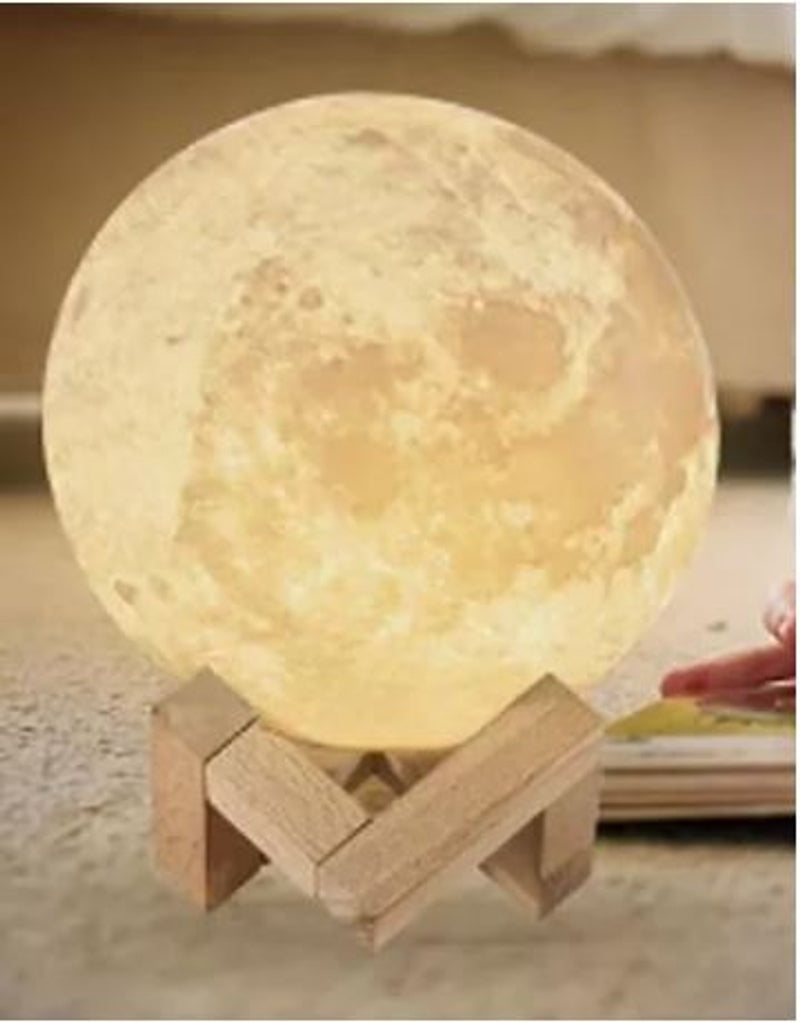 🌙 Lampă Lunară 3D LED Reîncărcabilă cu Telecomandă