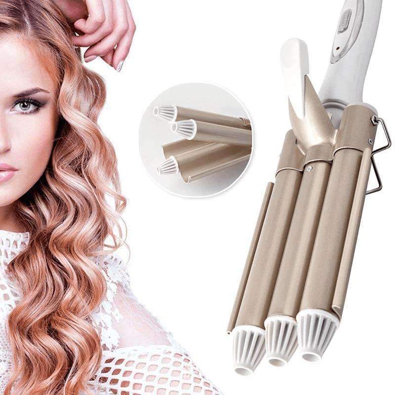 ✨ Ondulator Triplu Wave Pro pentru Păr